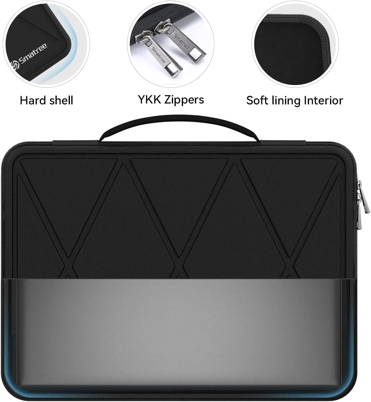 Smatree Hard EVA Protective Sleeve Case Compatible for 15.6 inch Samsung Chromebook 4  Laptop and Anti-Shock Notebook Bag(X8286)