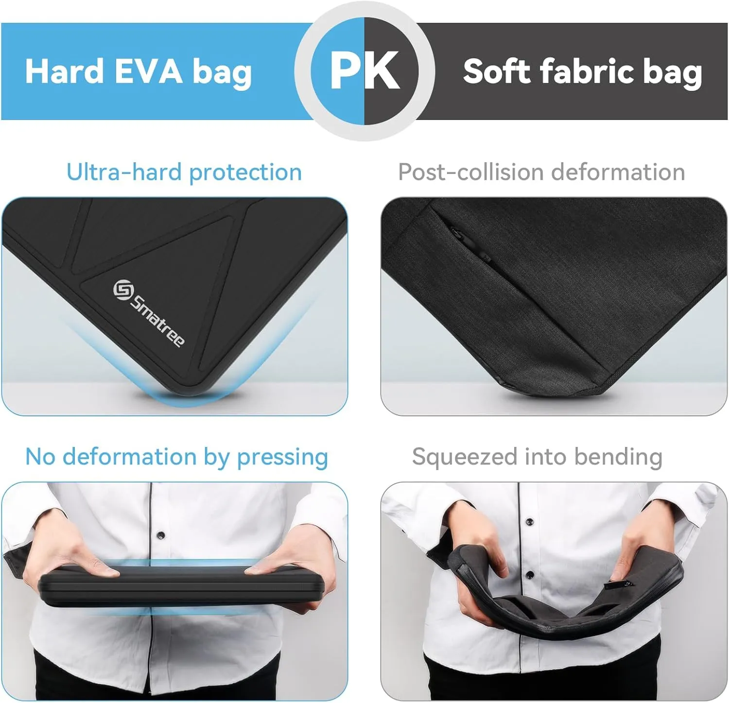 Smatree Hard EVA Protective Sleeve Case Compatible for 15.6 inch Samsung Chromebook 4  Laptop and Anti-Shock Notebook Bag(X8286)