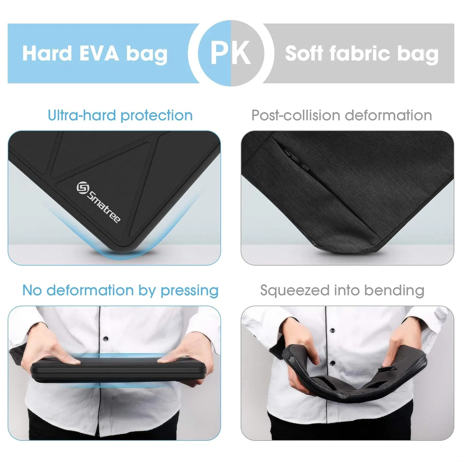 Smatree Hard Shell Laptop Case for 13.3inch Dell Pro 13 Premium PA13250, for 13inch Dell XPS 13 9345 9350 9340, for XPS 13 Plus 9320 9315 9310 7390, for ASUS ZenBook 13, Samsung Galaxy Book Flex Alpha