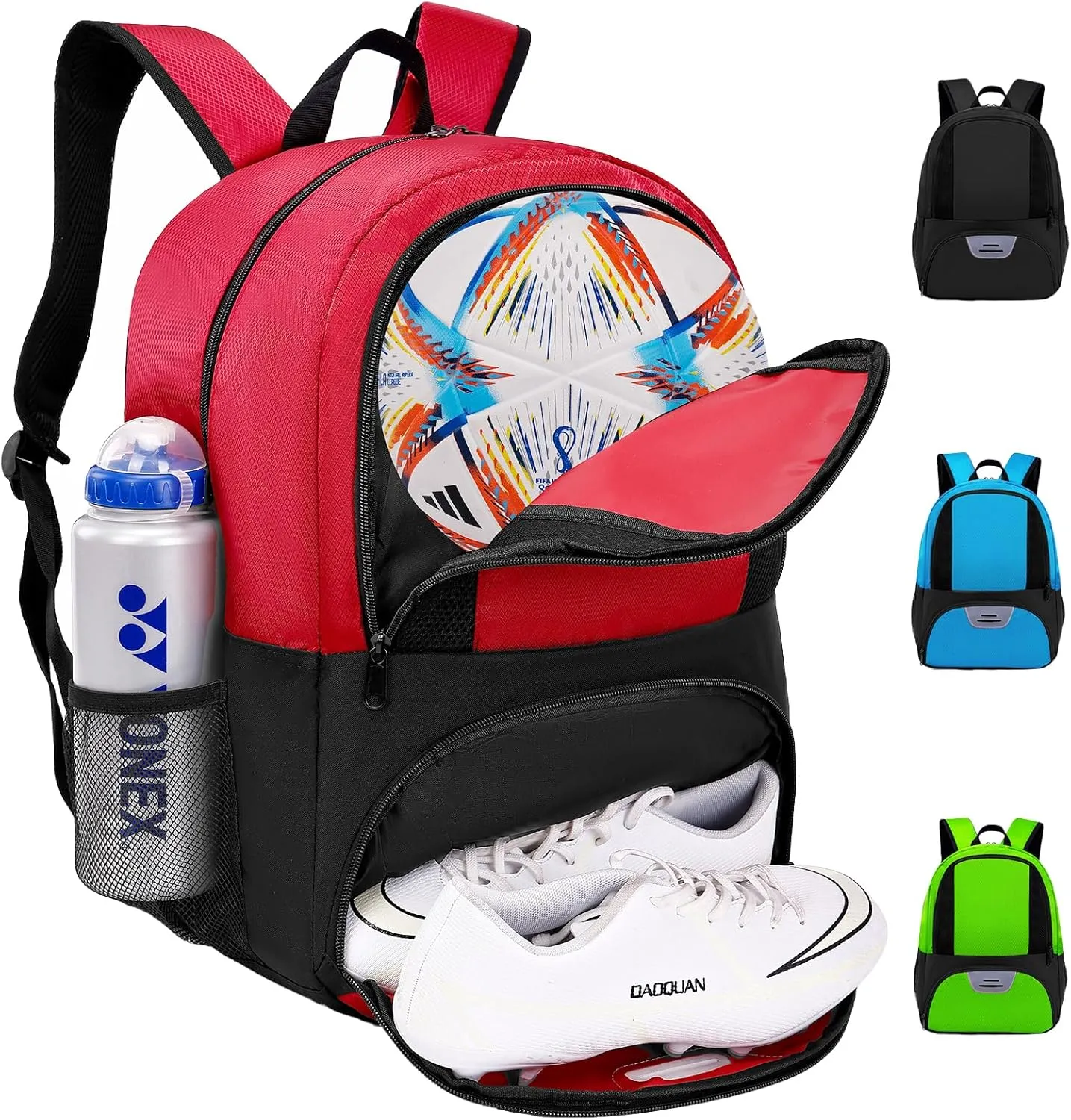Soccer Bag,Youth Soccer Backpack, Football Volleyball Basketball Backpack fo,Sport Equipment Bags with Shoe compartment