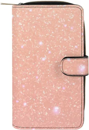 Soft Zipper Wallet with 12 Card Slots, Clutch PU Leather Card Case Holder Purse