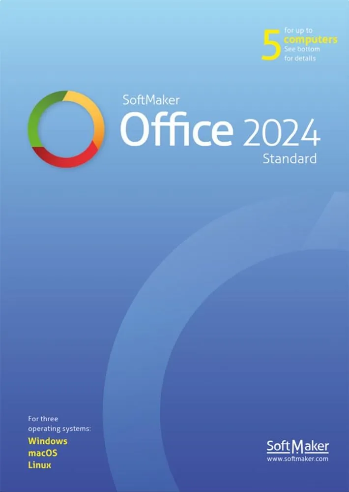 SoftMaker Office Standard 2024 (5 users) for Windows, Mac and Linux [PC/Mac Online Code]