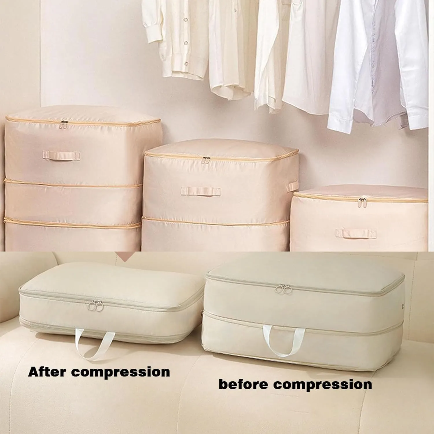 Space Saving Self Compression Organizer, Propositiony Ultra Space Saving Self Compression Organizer, Heavy Duty Moving Bags, Propositiony Organizer for Space Saving (A,L)