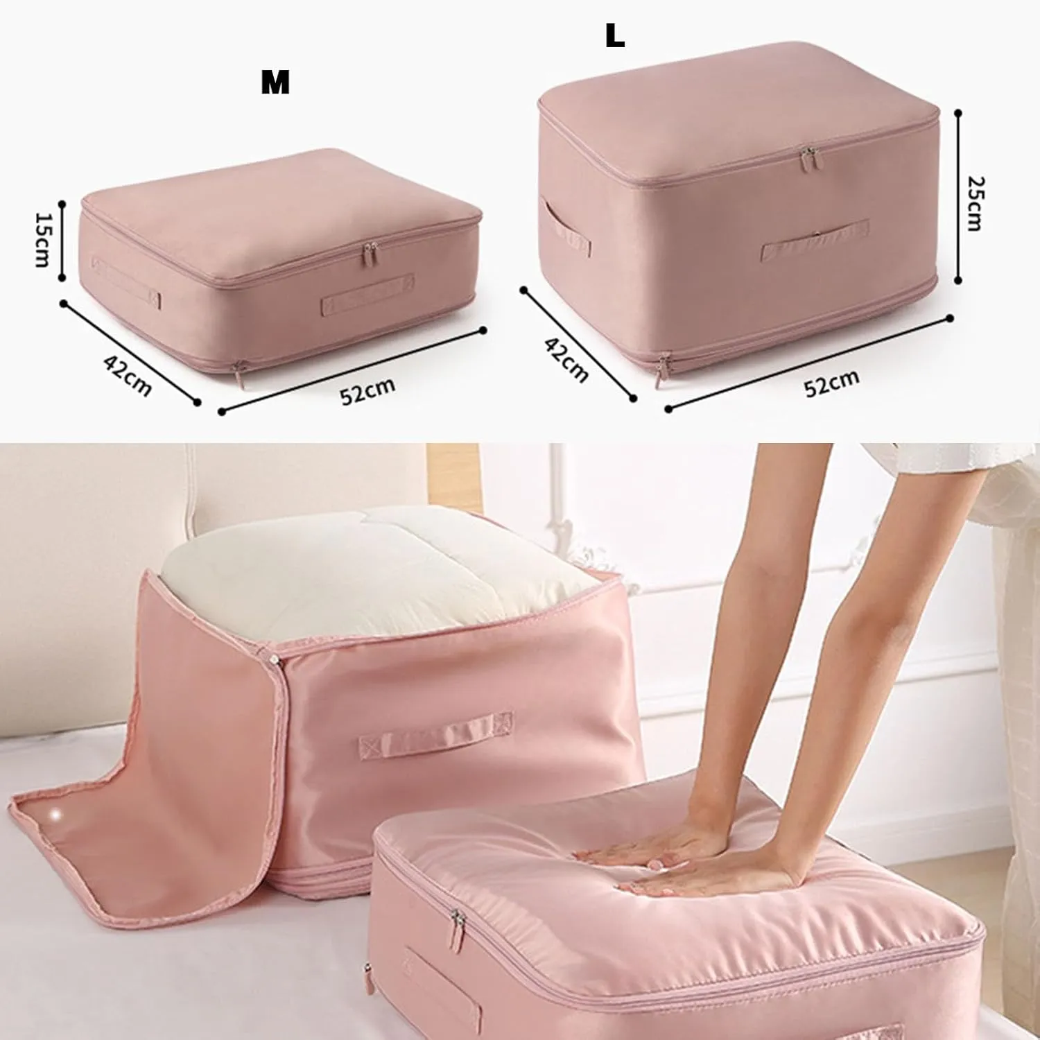 Space Saving Self Compression Organizer, Propositiony Ultra Space Saving Self Compression Organizer, Heavy Duty Moving Bags, Propositiony Organizer for Space Saving (A,L)