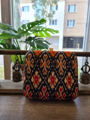 Square Printed Box Clutch