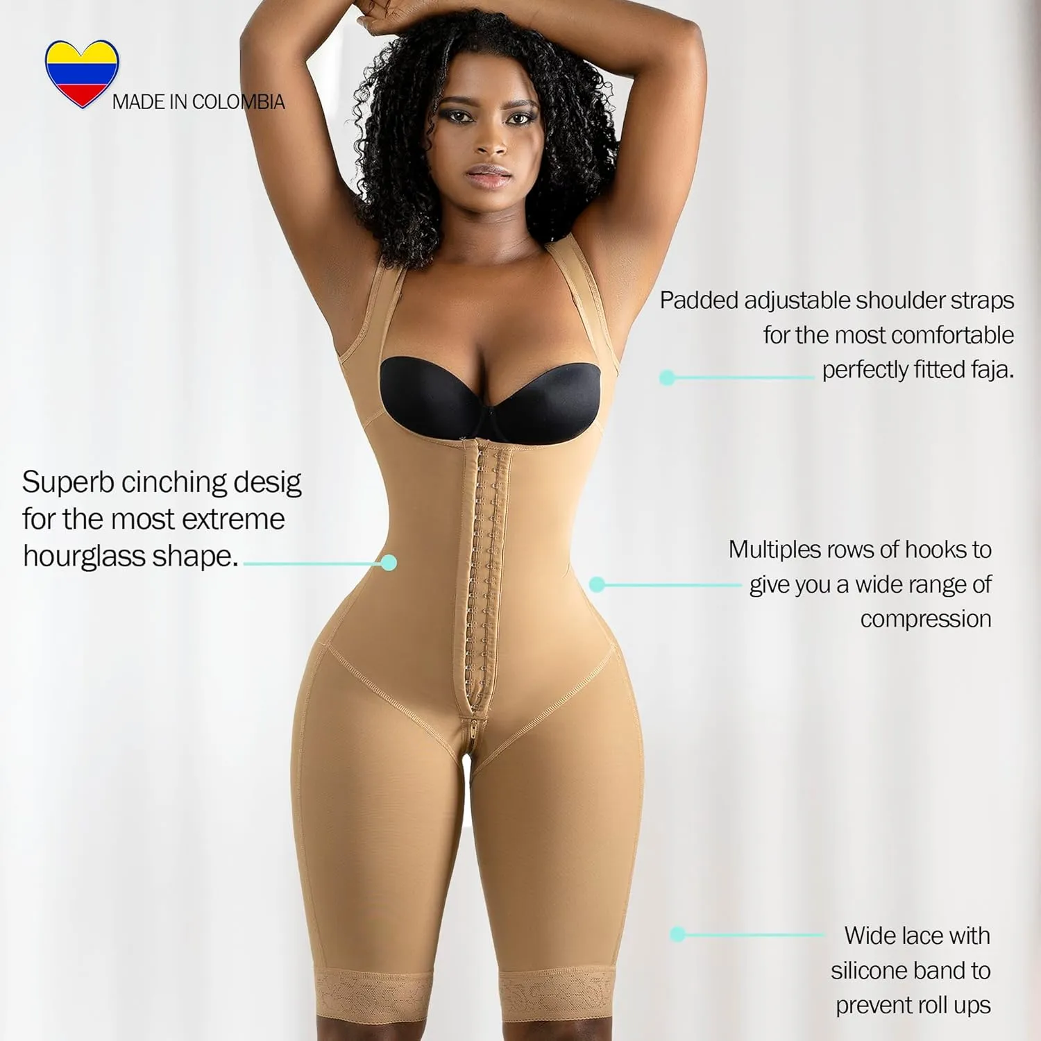 Stage 2 Colombian BBL Faja- Post Surgical Recovery Shapewear For Tummy Tucks Lipo360 or BBL Compression Garment 1681