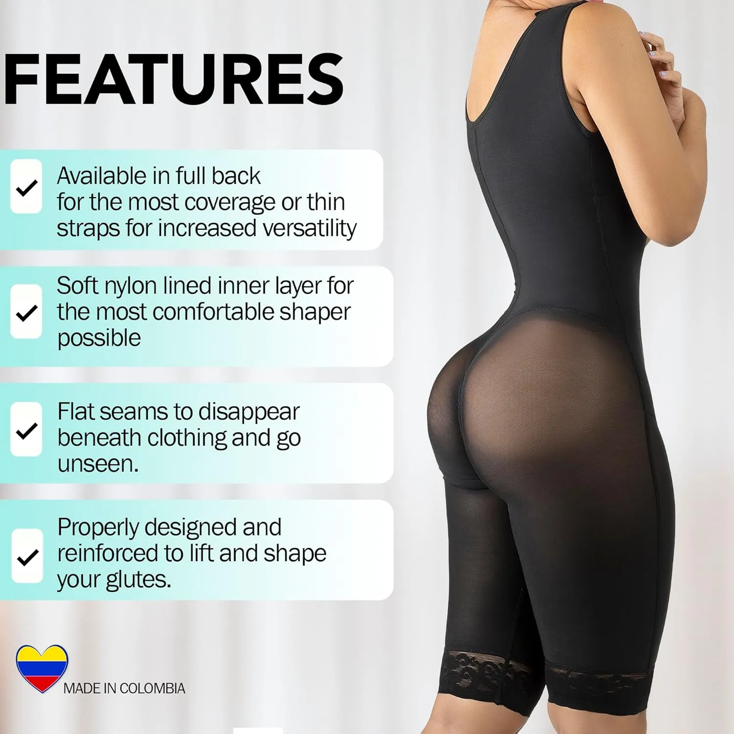 Stage 2 Colombian BBL Faja- Post Surgical Recovery Shapewear For Tummy Tucks Lipo360 or BBL Compression Garment 1681