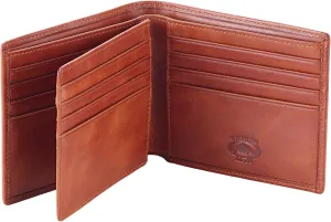 Stealth Mode Leather Bifold Wallet for Men With ID Window and RFID Blocking