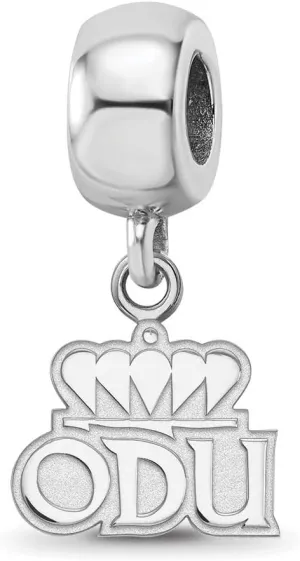 Sterling Silver Old Dominion University Extra Small Dangle Bead Charm