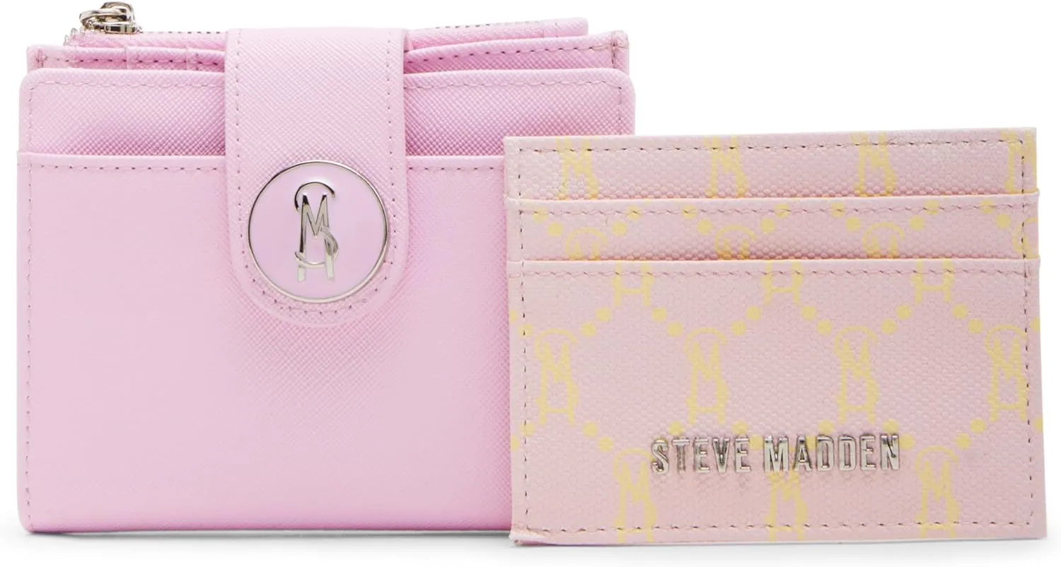 Steve Madden Women's Jadyn-f Bifold with Removable Card Case