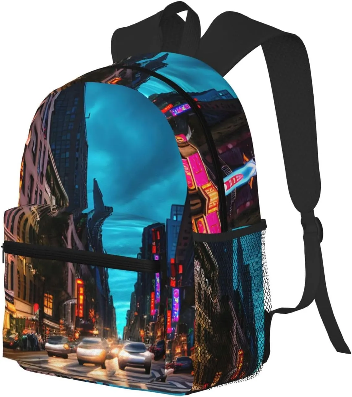 Streets of New York City Backpack Cute Print Bookbag Women Travel Casual Water-resistant Backpack Travel Bag bags
