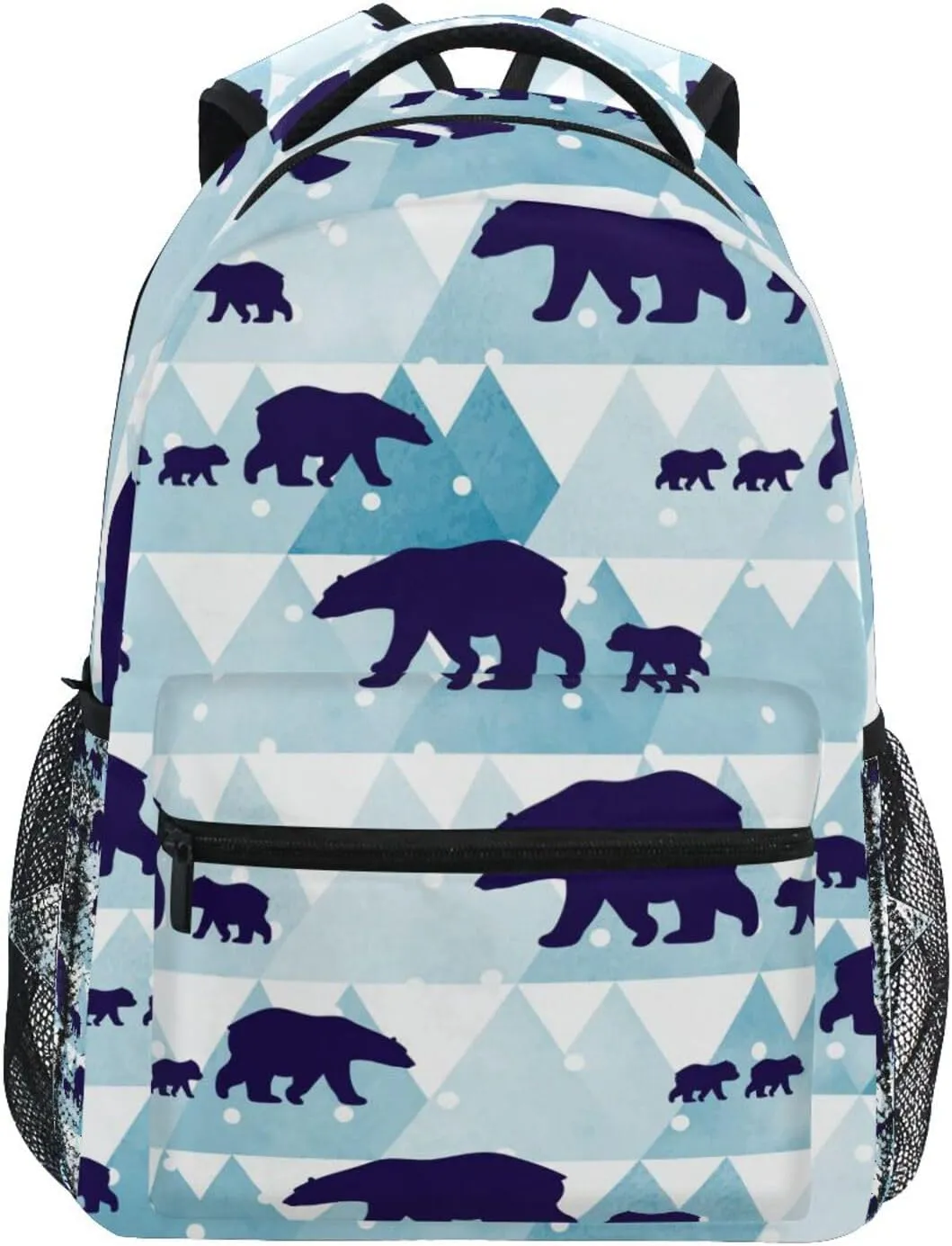 SUABO Polar Bear Backpack for School Student Laptop iPad Tablet Travel School Bag for Boys Daypack