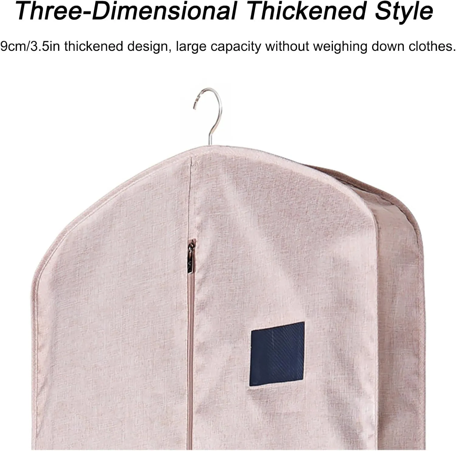 Suit Bag, Dustproof Garment Bag, Washable Anti-crease Zip Fastening Tape Dampproof Dress Bag, Garment Bags for Storage, for Shirts, Coats, Dresses(Purple,58 * 130 * 9cm/23 * 51 * 3.5in)