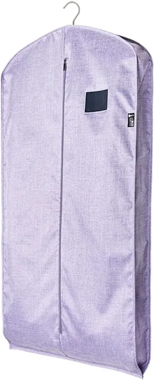 Suit Bag, Dustproof Garment Bag, Washable Anti-crease Zip Fastening Tape Dampproof Dress Bag, Garment Bags for Storage, for Shirts, Coats, Dresses(Purple,58 * 130 * 9cm/23 * 51 * 3.5in)