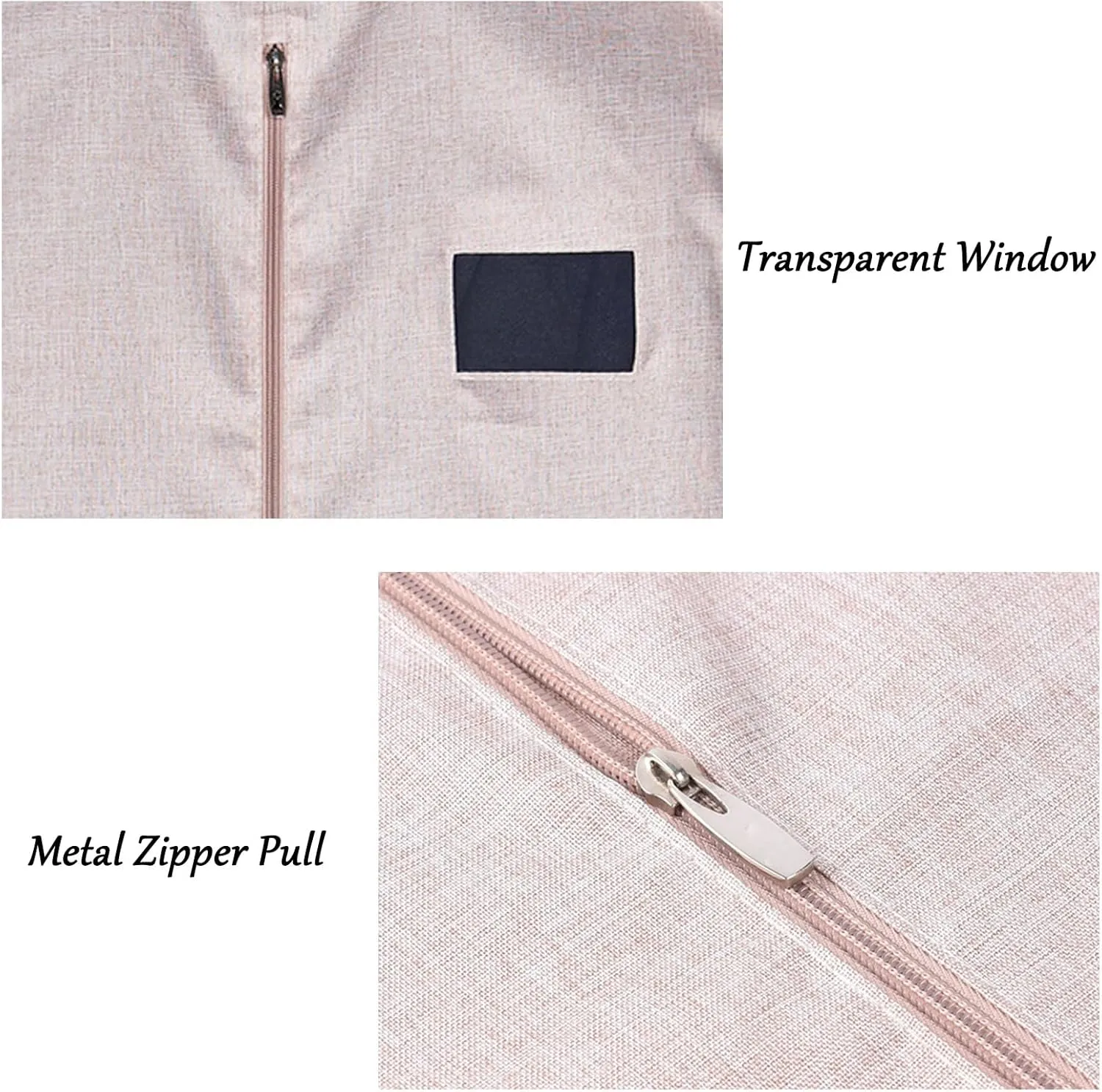 Suit Bag, Dustproof Garment Bag, Washable Anti-crease Zip Fastening Tape Dampproof Dress Bag, Garment Bags for Storage, for Shirts, Coats, Dresses(Purple,58 * 130 * 9cm/23 * 51 * 3.5in)