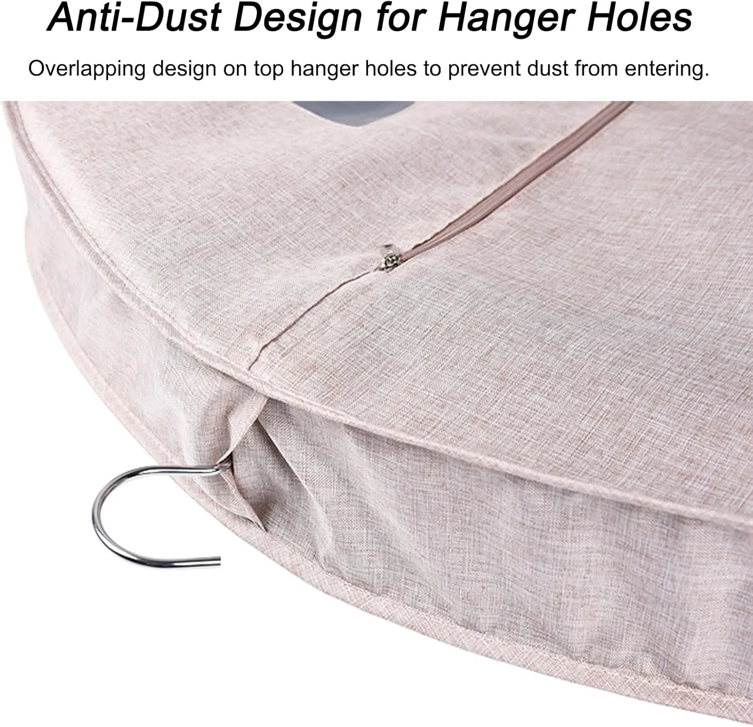 Suit Bag, Dustproof Garment Bag, Washable Anti-crease Zip Fastening Tape Dampproof Dress Bag, Garment Bags for Storage, for Shirts, Coats, Dresses(Purple,58 * 130 * 9cm/23 * 51 * 3.5in)