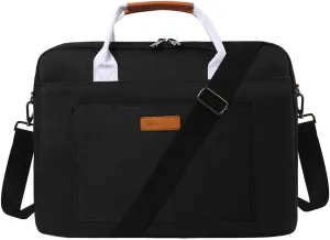 Sumac 16" Laptop Computer Messenger Bag Work Briefcase with Dual Top Handles, Adjustable Straps Laptop Shoulder Bag