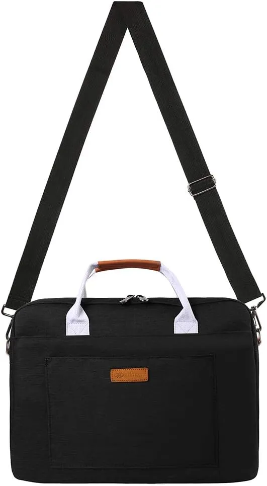Sumac 16" Laptop Computer Messenger Bag Work Briefcase with Dual Top Handles, Adjustable Straps Laptop Shoulder Bag