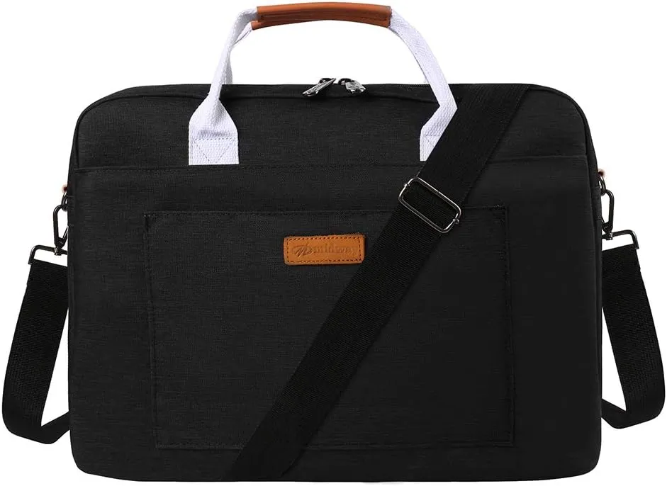 Sumac 16" Laptop Computer Messenger Bag Work Briefcase with Dual Top Handles, Adjustable Straps Laptop Shoulder Bag