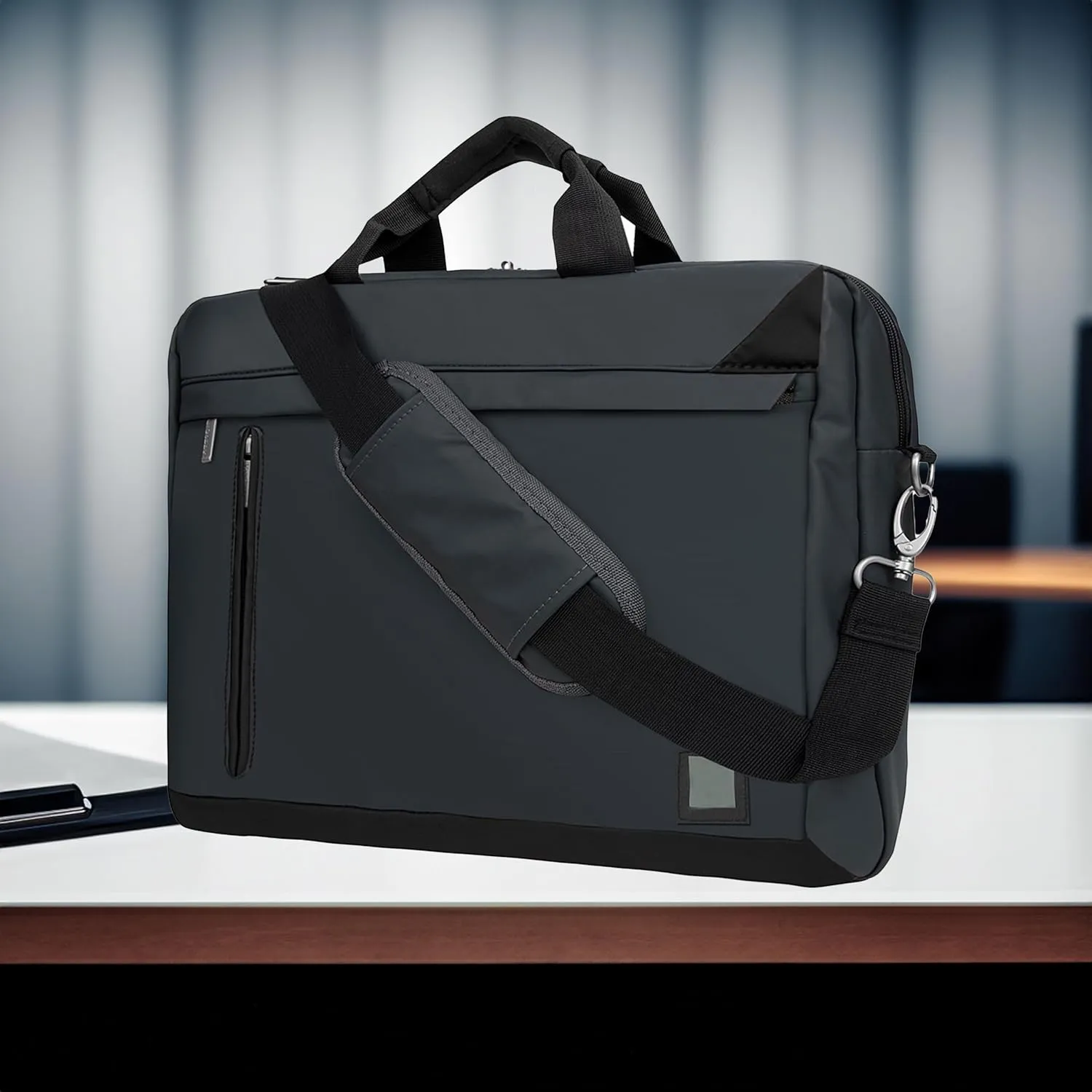 Sumac Water Resistant Crossbody Durable Messenger Bag for 15.6 Inch Laptop Chromebook Dell XPS 15 Surface Laptop 4 Razer