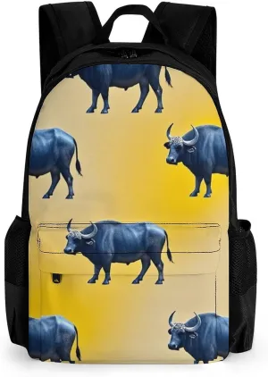 Supdreamc Lightweight Daypack for Camping Business Walking Cycling - Large Capacity Anti-Theft Multipurpose Bookbag, Cute Highland Cattle Art Gym Outdoor Hiking Backpack