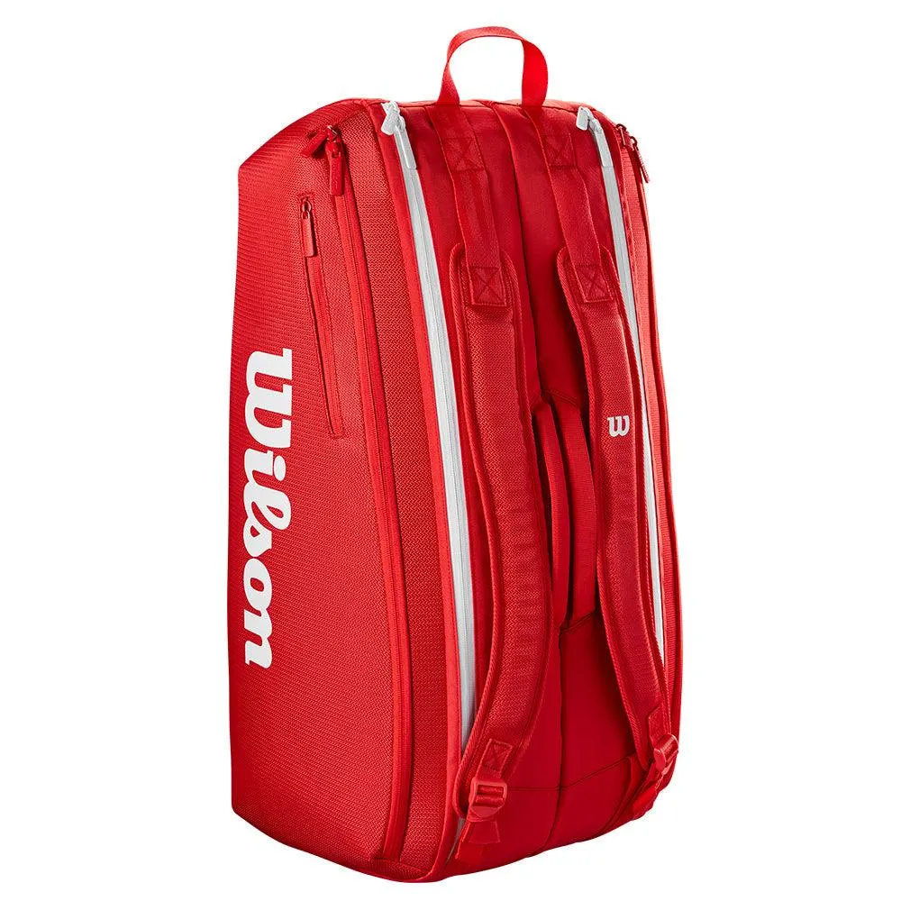 Super Tour 2025 9 Pack Tennis Bag Red
