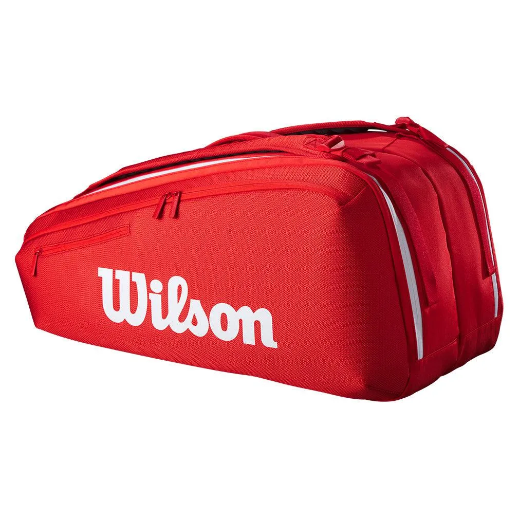 Super Tour 2025 9 Pack Tennis Bag Red