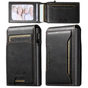 Suteni Oil Waxy Keys Automatically Pop Up Card Wallet Case