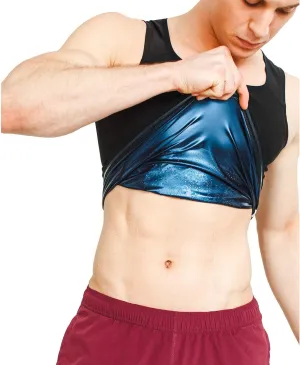 Sweat Shaper Men’s Premium Slimming Shapewear Workout Sauna Tank Top Vest