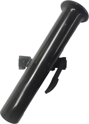 Systems Straight Rod Holder, Track-Mount PVC Rod Holder for Boats, Trucks, and Garages, Available in White and Black; Port, Starboard, and Straight