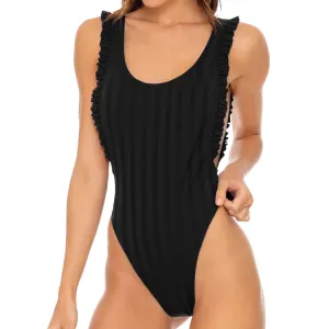 Tank Open Sides Thong One Piece Bodysuit
