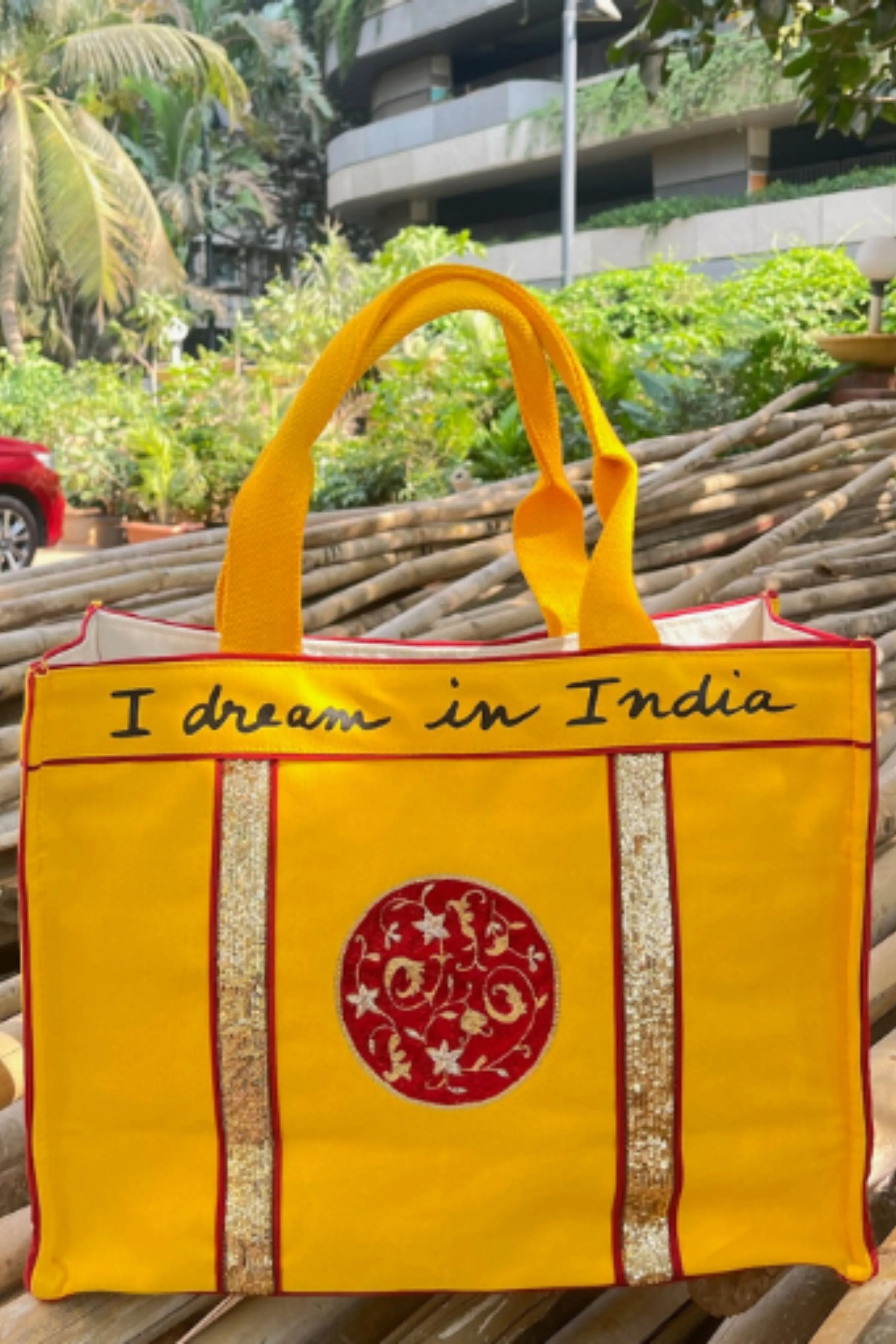 Tara in Tumeric Yellow Bag