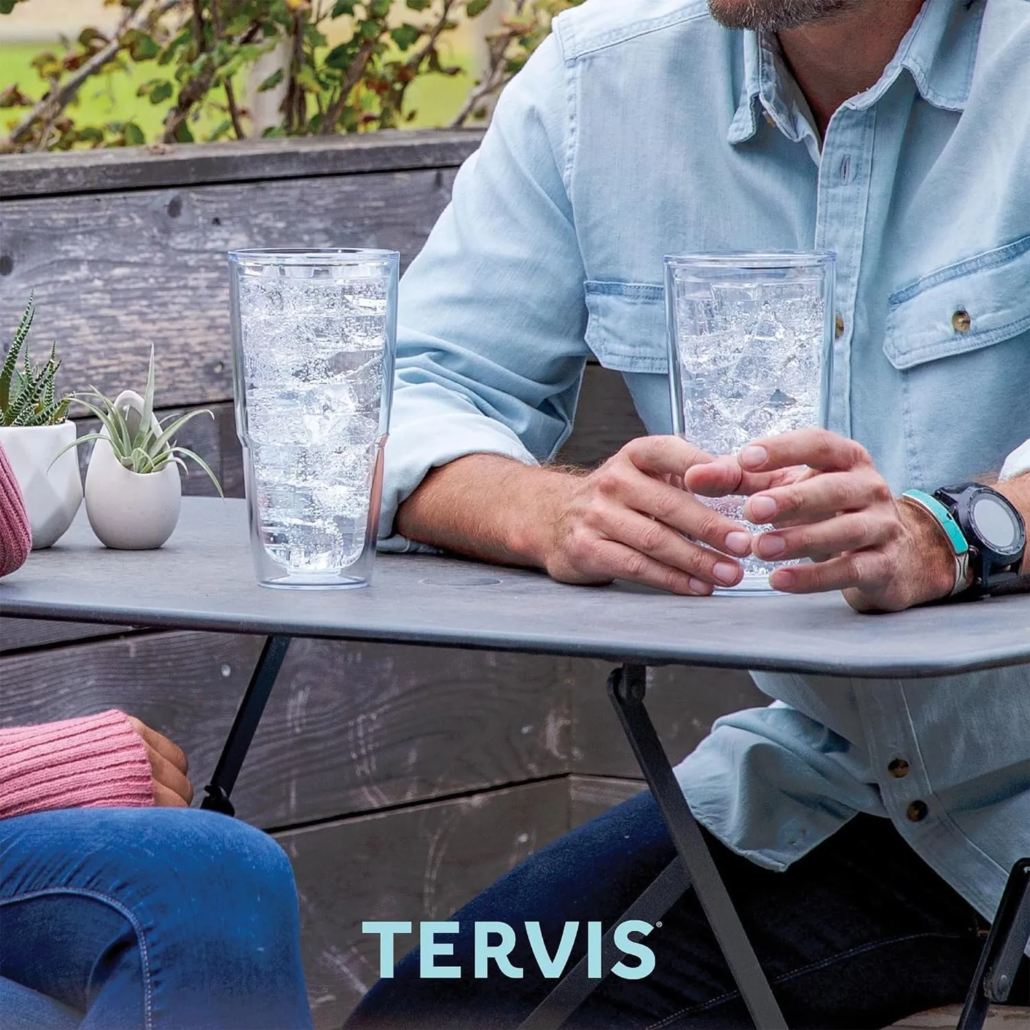 Tervis 1319373 Margaritaville - Kissed By Sun Insulated Tumbler with Wrap and Lid 24 oz - Tritan Clear