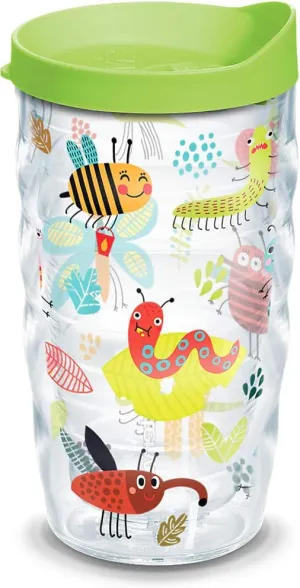 Tervis Cool Bugs Made in USA Double Walled Insulated Tumbler Cup Keeps Drinks Cold & Hot, 10oz Wavy, Classic