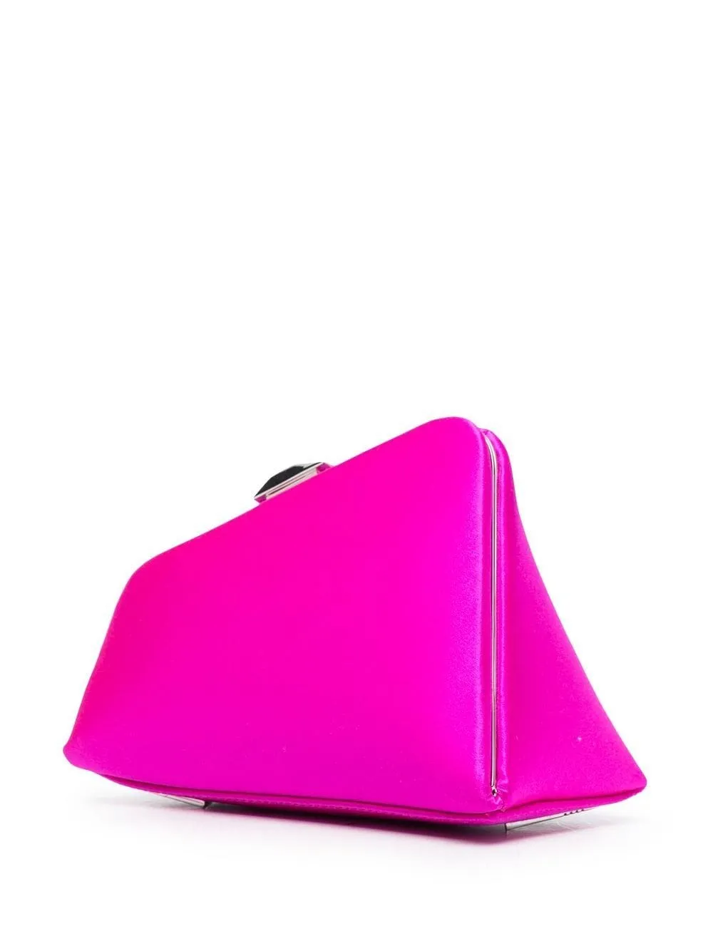 The Attico Midnight Satin Clutch Bag