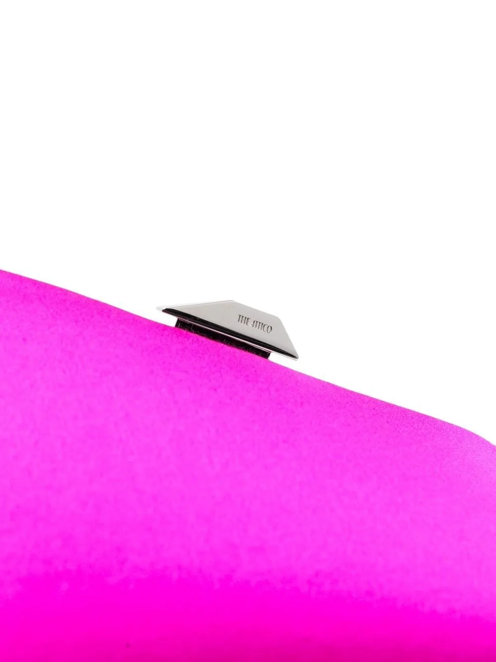 The Attico Midnight Satin Clutch Bag