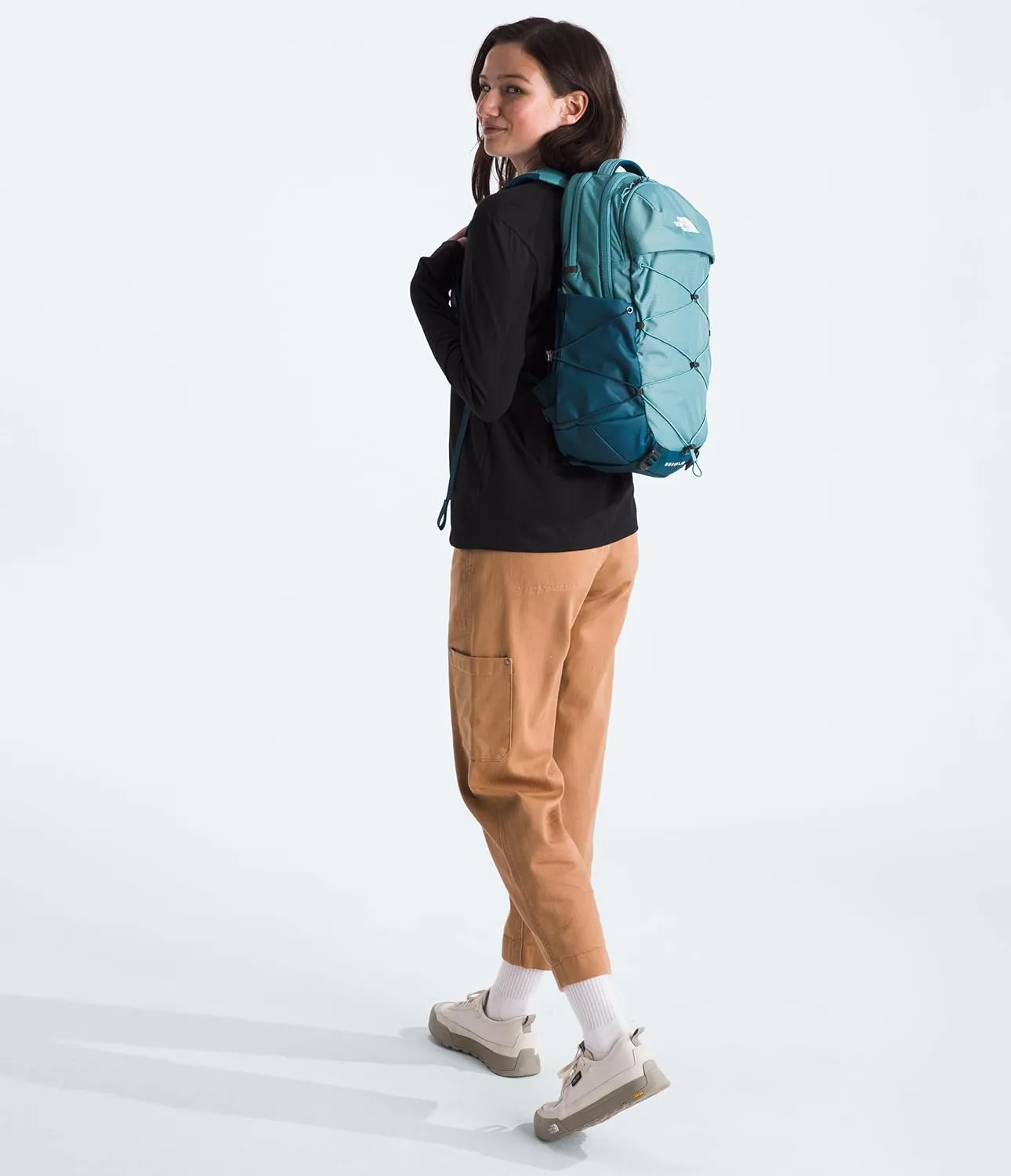 THE NORTH FACE Women's Borealis Commuter Laptop Backpack, Algae Blue/Midnight Petrol, One Size