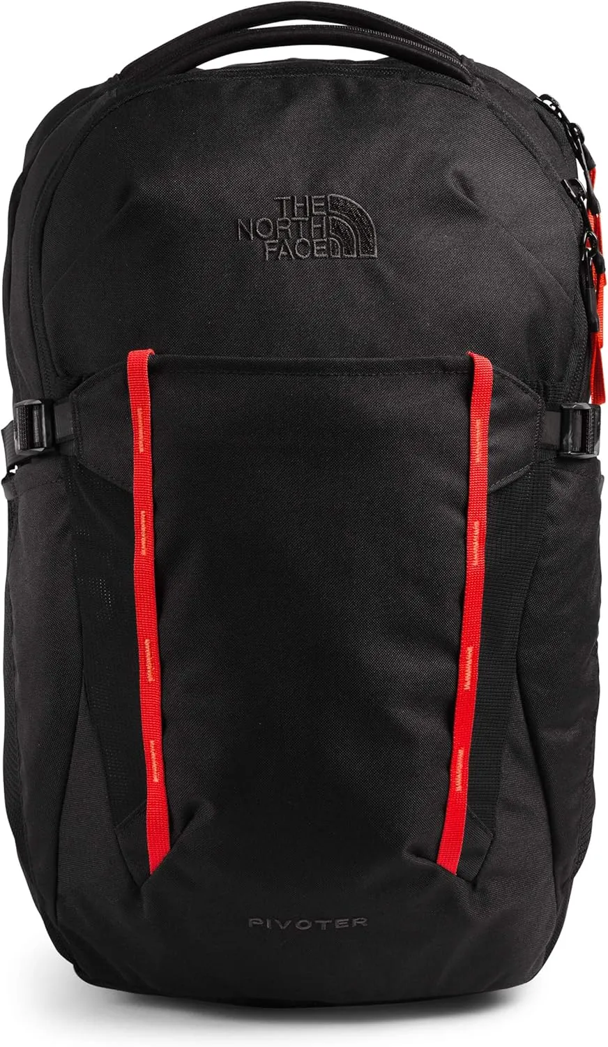 THE NORTH FACE Women's Pivoter Everyday Laptop Backpack, Tnf Black/Flare, One Size
