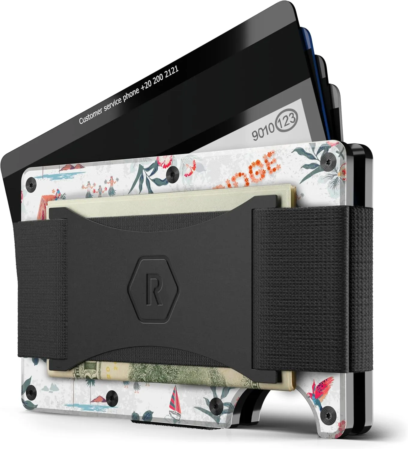 The Ridge Wallets for Men - Slim Minimalist Wallet For Men, Front Pocket, RFID - Card Holder Wallet - Aloha