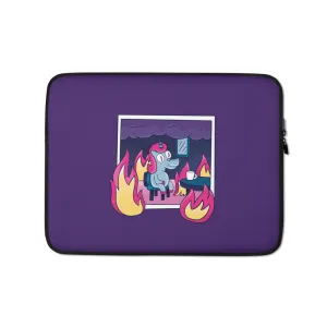 This Is Fine Unicorn Laptop Sleeve