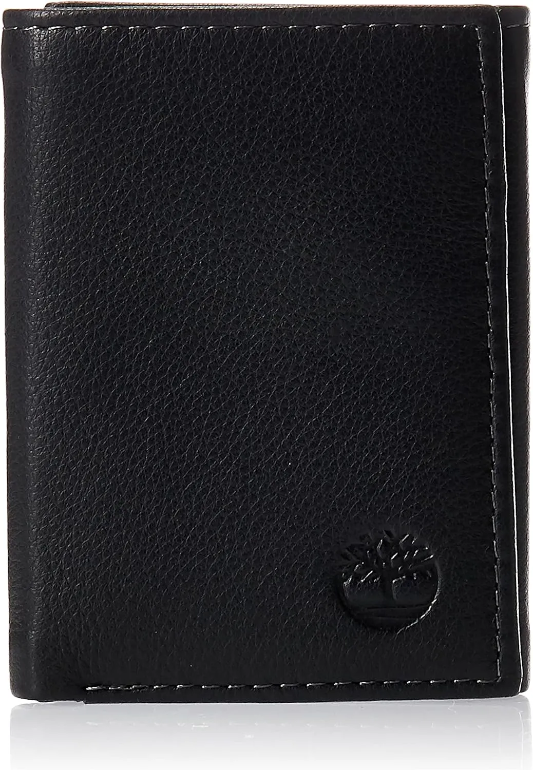 Timberland mens Leather Trifold With Id Window Wallet, Black, One Size US