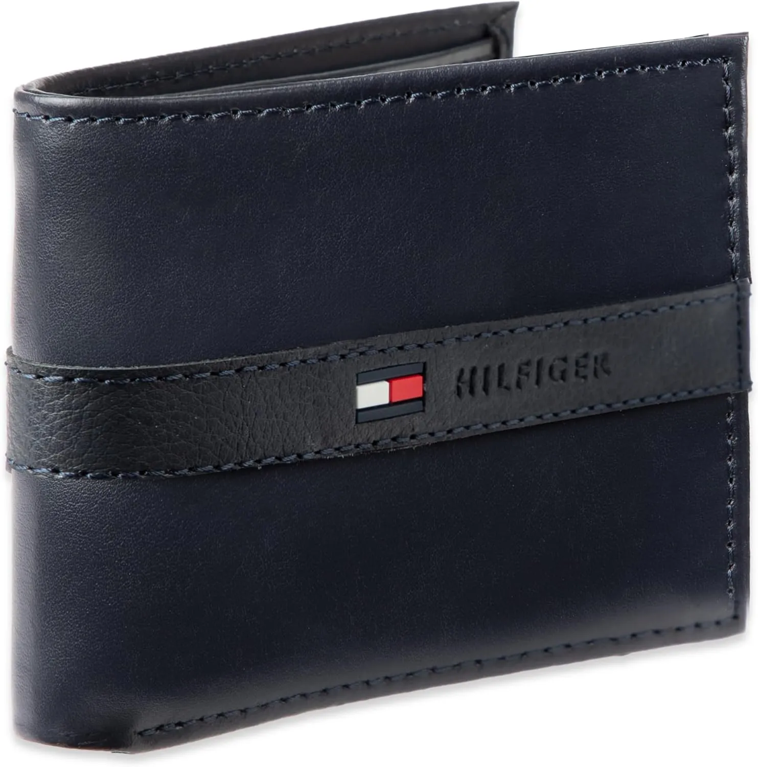 Tommy Hilfiger Men's Classic Bifold Wallet with ID Window and Multiple Card Slots