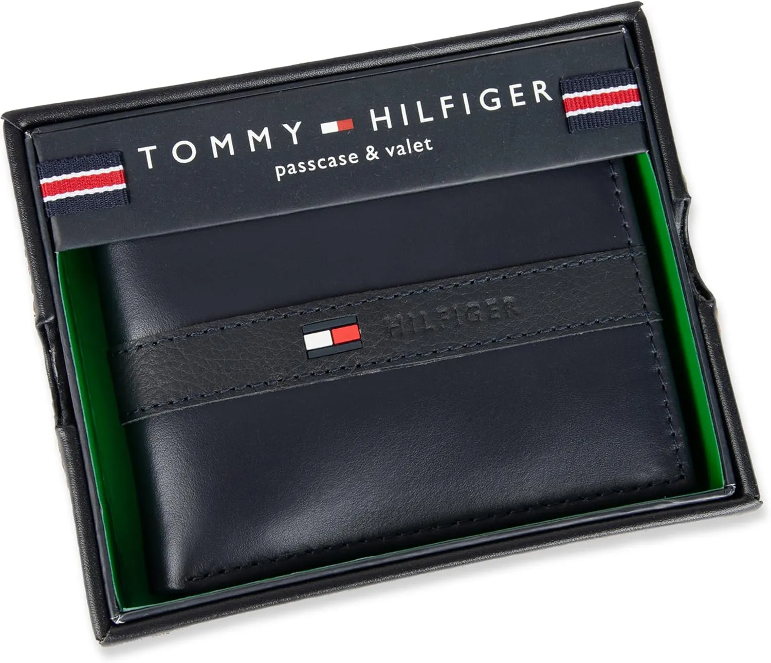 Tommy Hilfiger Men's Classic Bifold Wallet with ID Window and Multiple Card Slots