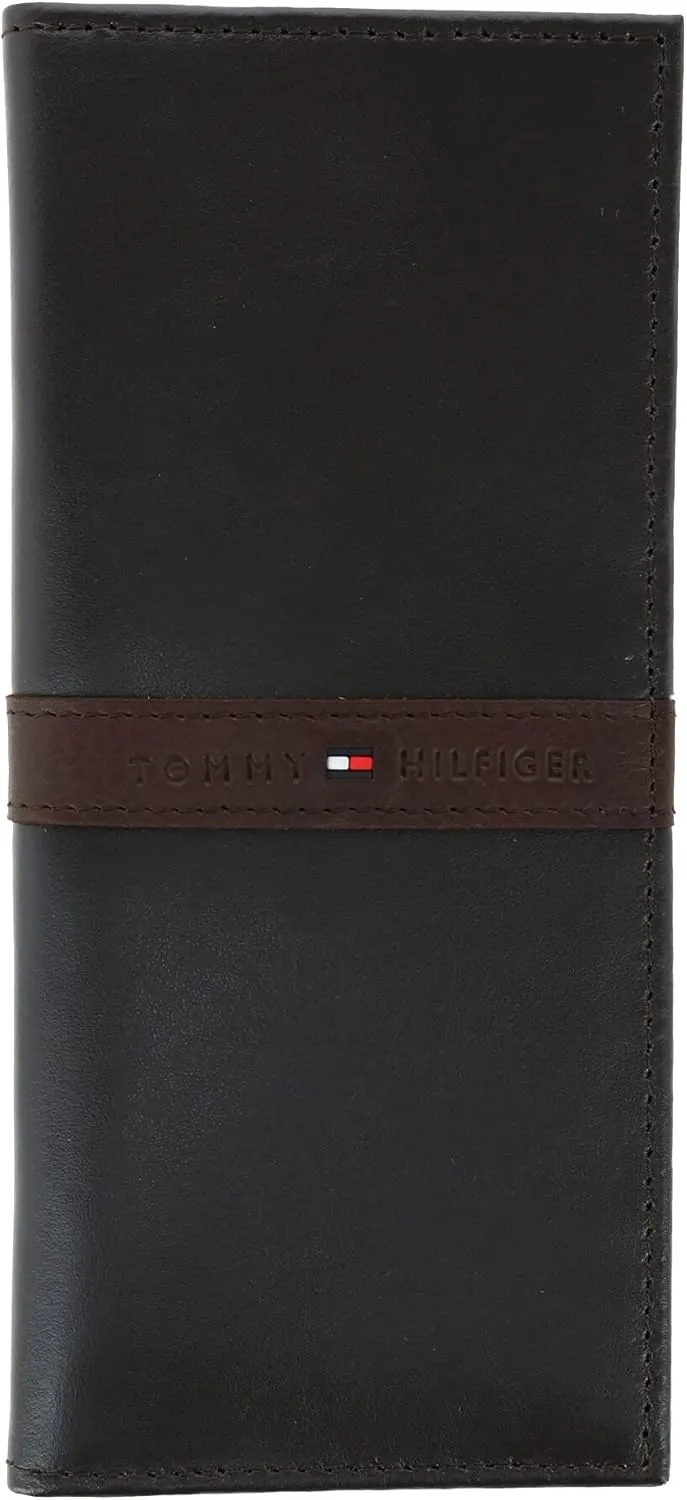Tommy Hilfiger Men's Classic Secretary Wallet with ID Window and Multiple Card Slots