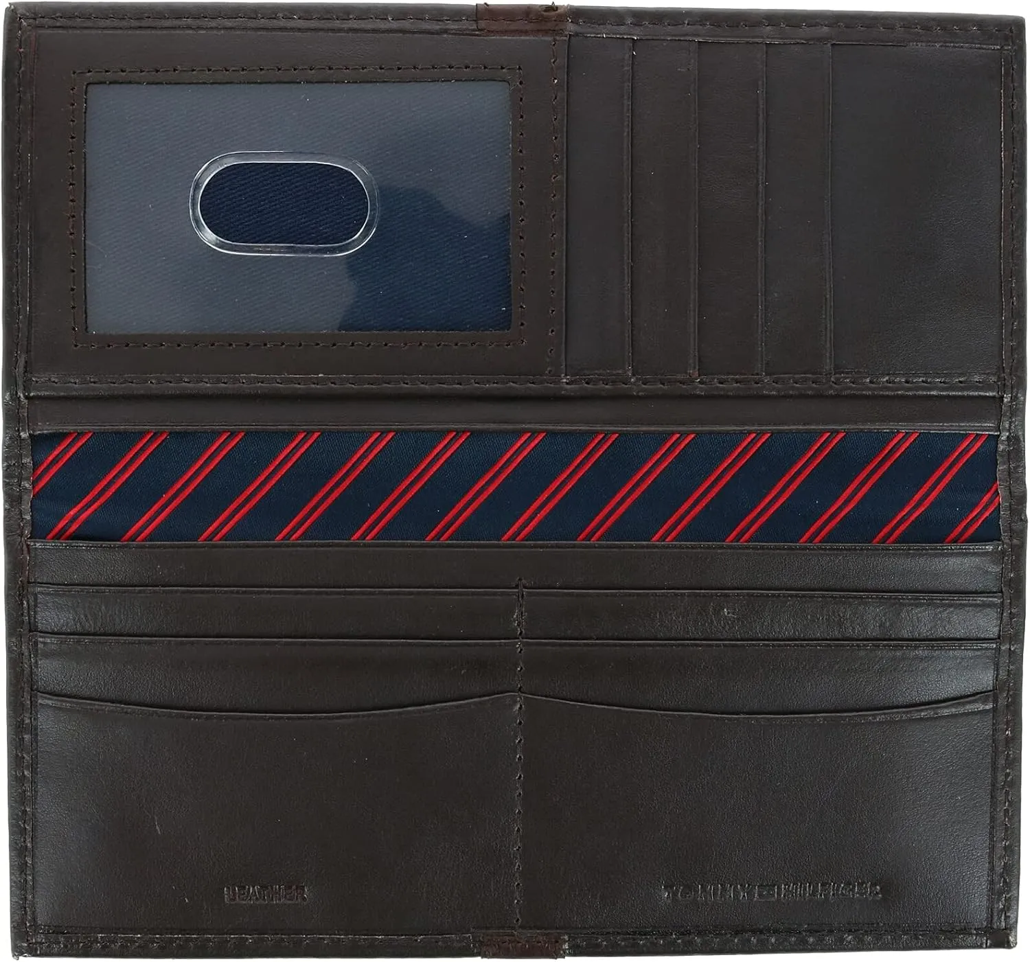 Tommy Hilfiger Men's Classic Secretary Wallet with ID Window and Multiple Card Slots
