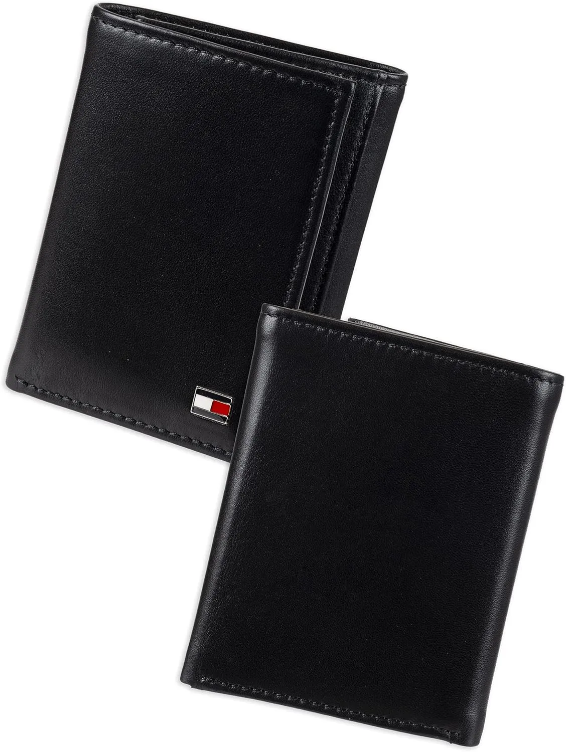 Tommy Hilfiger Men's Compact Trifold Wallet with ID Window and Multiple Card Slots
