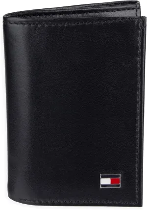 Tommy Hilfiger Men's Compact Trifold Wallet with ID Window and Multiple Card Slots