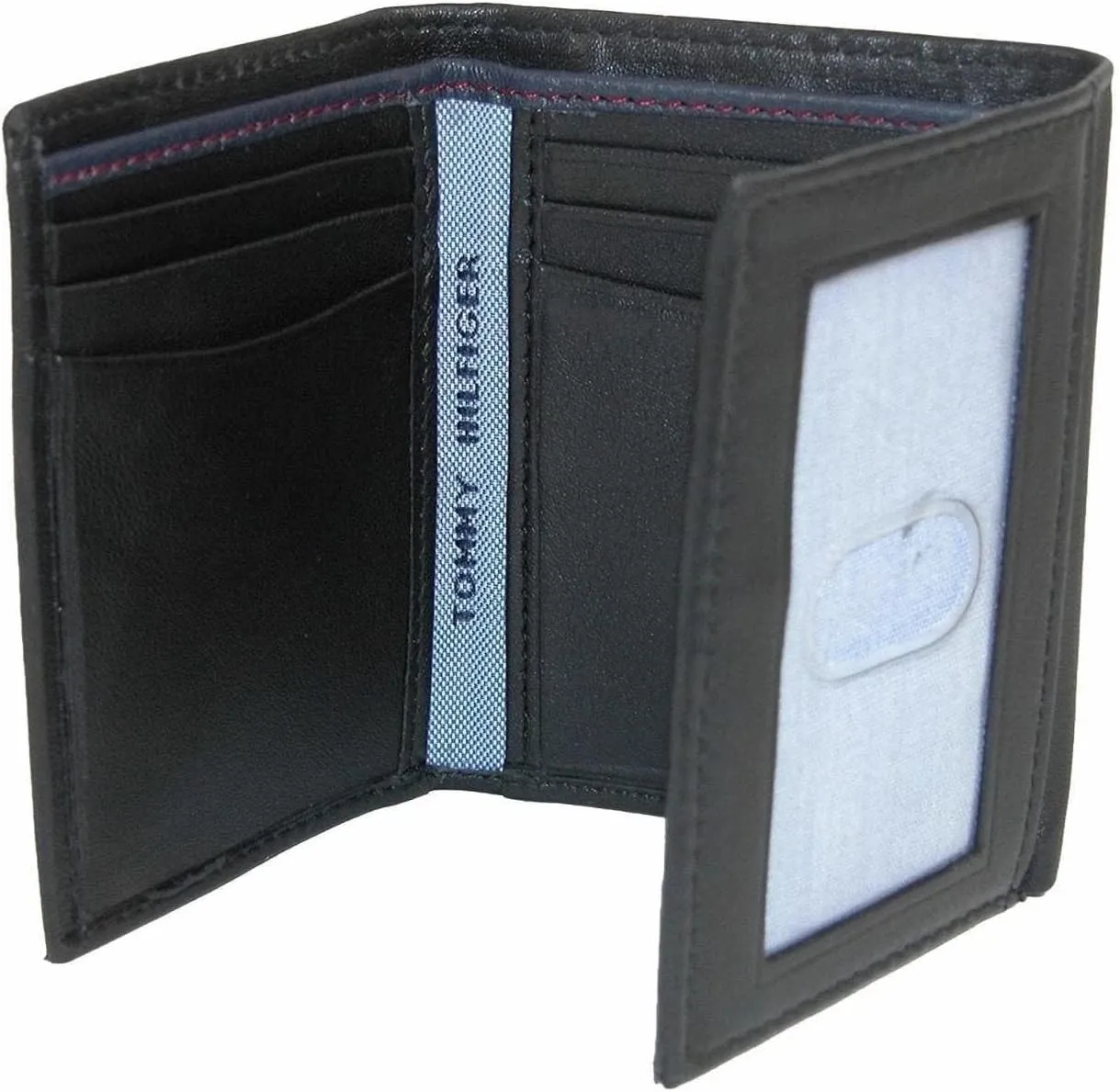 Tommy Hilfiger Men's Compact Trifold Wallet with ID Window and Multiple Card Slots