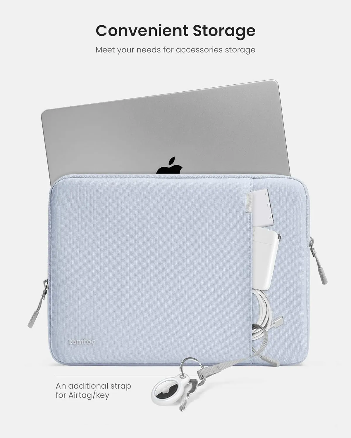 tomtoc 360° Protective Laptop Sleeve for 15-inch MacBook Air M4/A3241 2025, M3/A3114 2024, M2/A2941 2023, 15-inch MacBook Pro A1990 A1707, Dell XPS 15 Plus Laptop, Water-Resistant Computer Case Bag