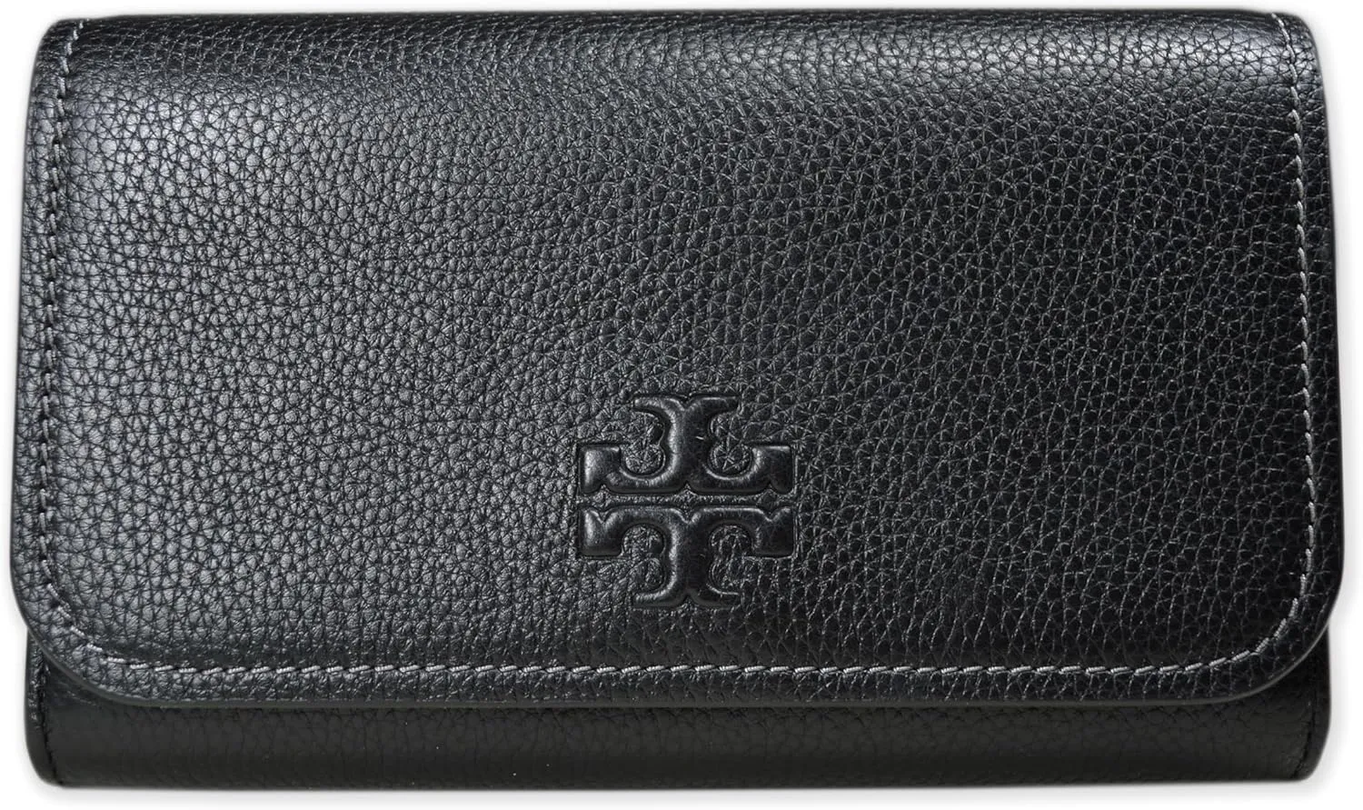 Tory Burch Womens 146467 Thea Pebbled Leather With Gold-tone Hardware Crossbody Bag With Flat Wallet